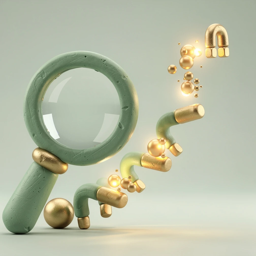 Lead generation SEO funnel illustration showing organic traffic converting to B2B sales pipeline